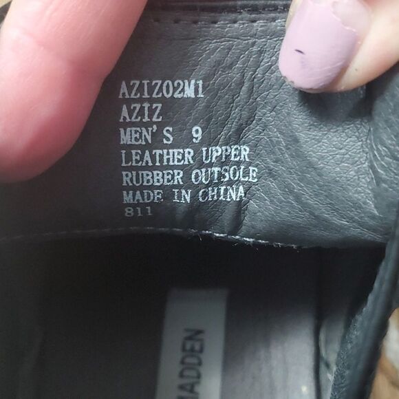 Steve Madden Black Leather Boots - Picture 7 of 9